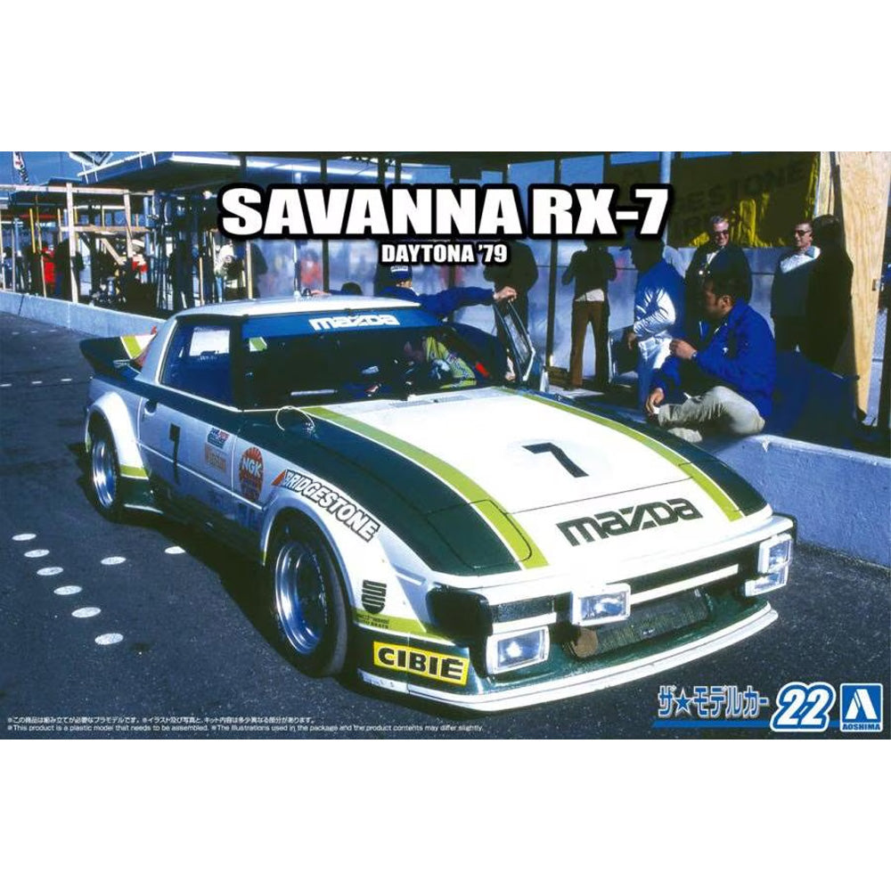 Aoshima 20059 SA22C Savanna Mazda RX-7 Daytona '79 1:24 Model Kit