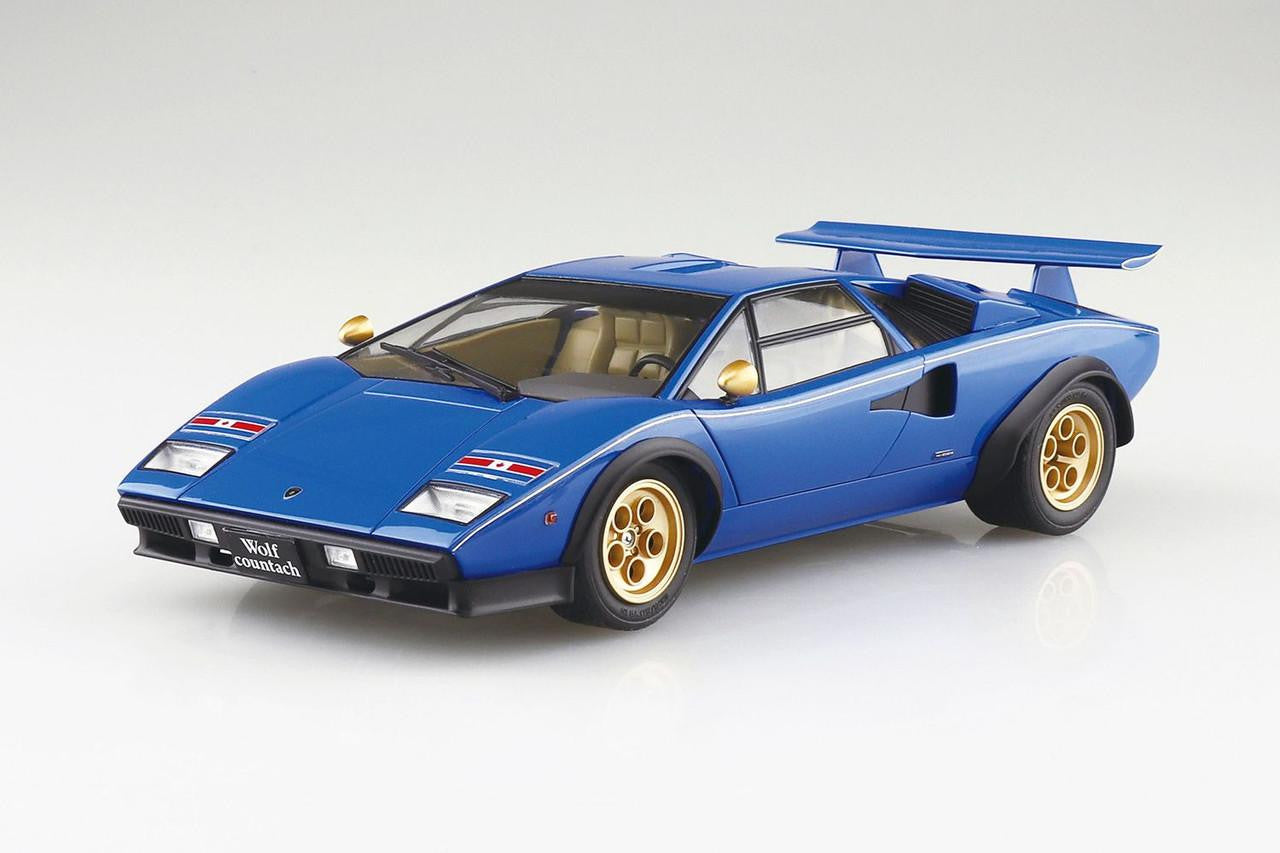 Aoshima 20285 1:24 Lamborghini '76 WOLF Countach Version 2 Model Kit