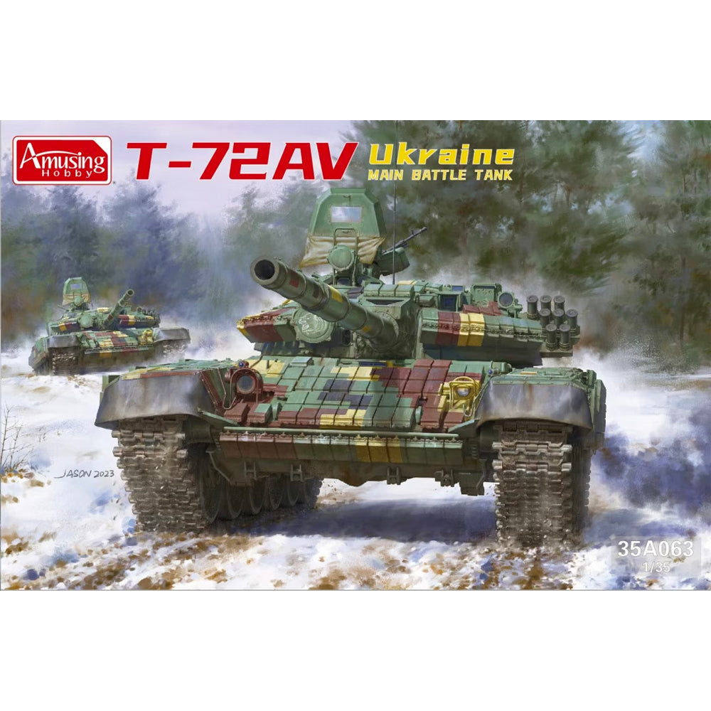 Amusing Hobby 35A063 T-72AV Ukraine Main Battle Tank 1:35 Model Kit
