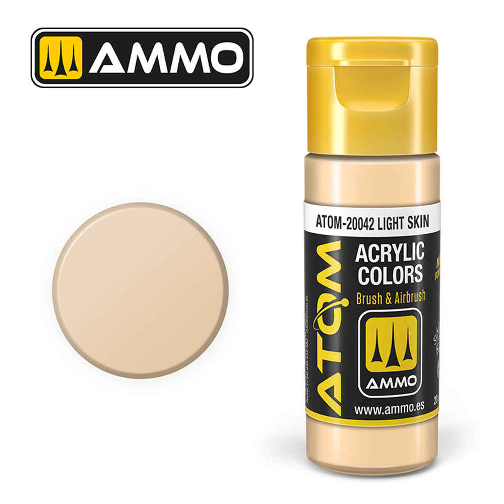 ATOM COLOR Light Skin 20ml Model Paint Ammo by Mig 20042