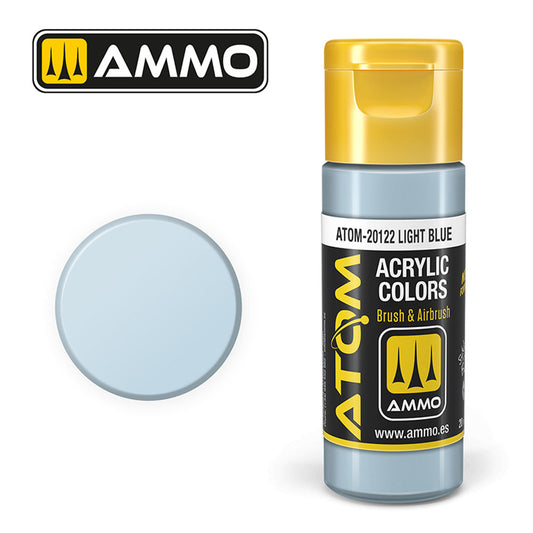 ATOM COLOR Light Blue 20ml Model Paint Ammo by Mig 20122