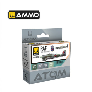 ATOM RAF WWII Late Colours Acrylic Paint Set (4x20ml) Ammo by Mig 20905