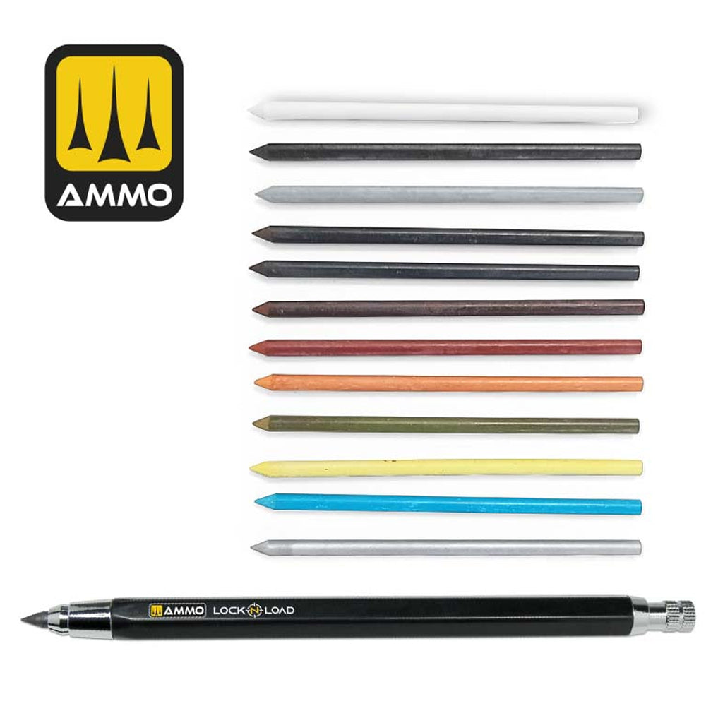 Ammo by Mig Lock N Load Mechanical Weathering Pencil Set MIG8349