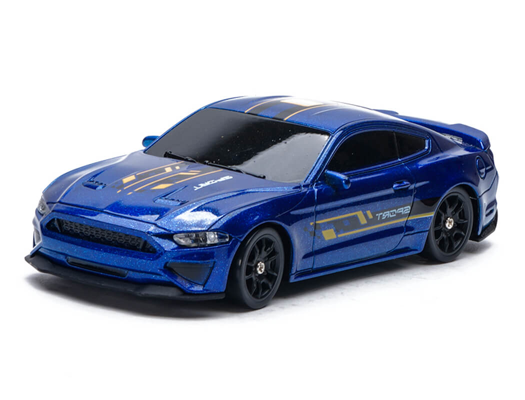 E-ZEE RC Lighting Muscle 4WD Drift Car w/Gyro - Blue 1:43 EZ-8500EBL