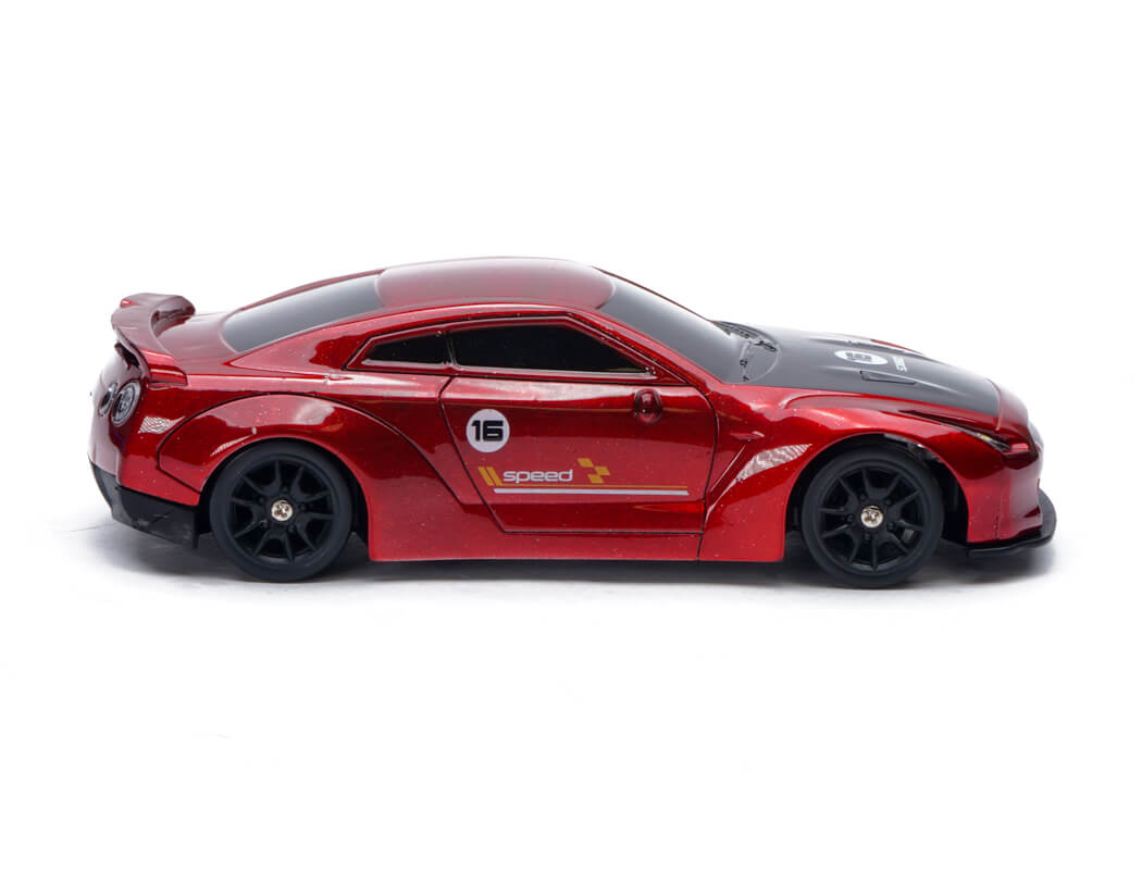 E-ZEE RC Lighting GTR 4WD Drift Car w/Gyro - Red 1:43 EZ-8503ERD