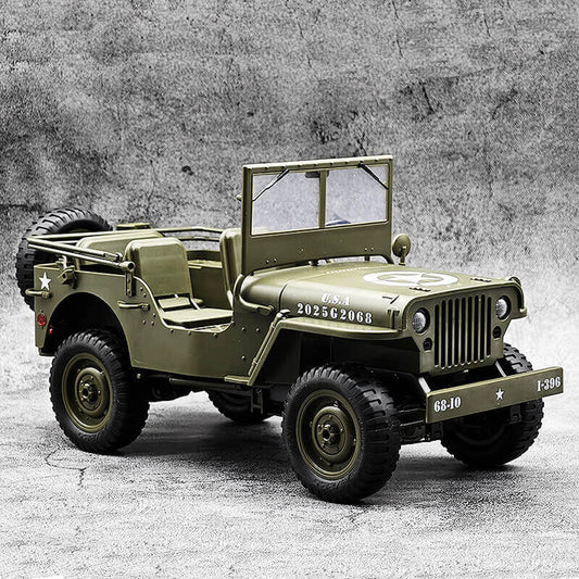 E-ZEE RC 4WD RC Willys Jeep w/LED Lights 1:10 EZ-G2068