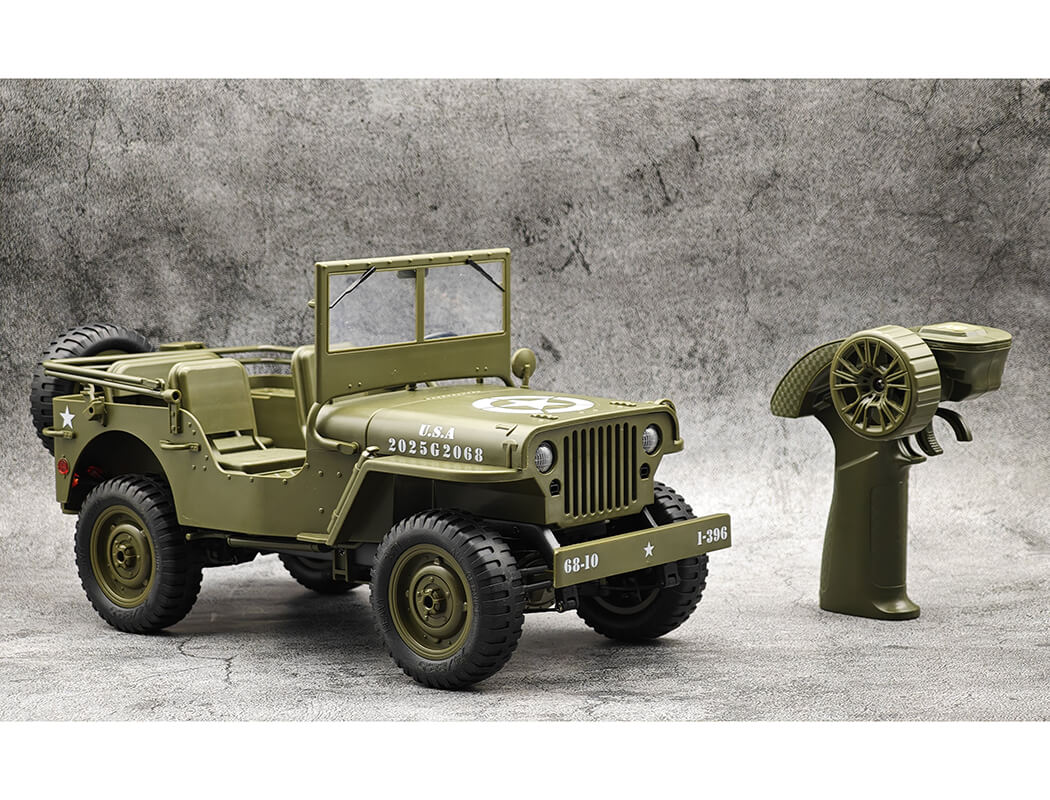 E-ZEE RC 4WD RC Willys Jeep w/LED Lights 1:10 EZ-G2068