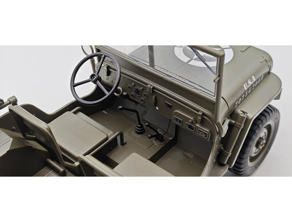 E-ZEE RC 4WD RC Willys Jeep w/LED Lights 1:10 EZ-G2068