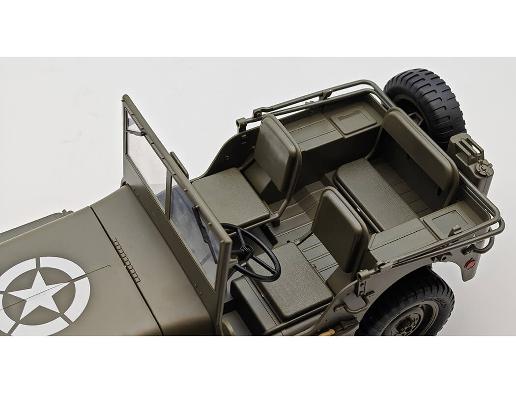 E-ZEE RC 4WD RC Willys Jeep w/LED Lights 1:10 EZ-G2068