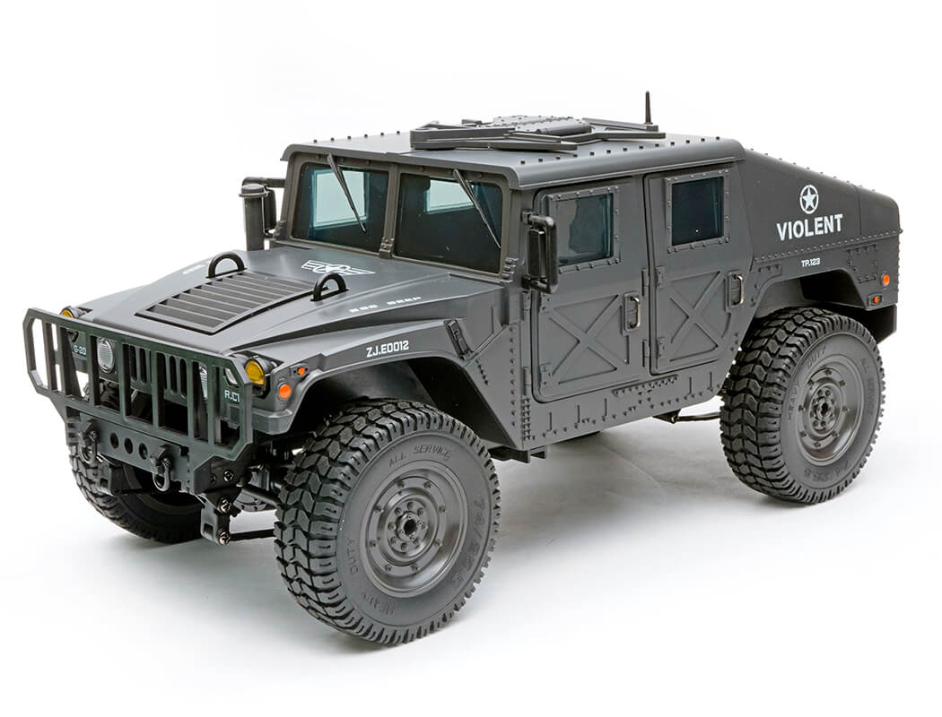 E-ZEE RC 4WD RC Hummer Military Truck - Black 1:16 EZ-G2069BK