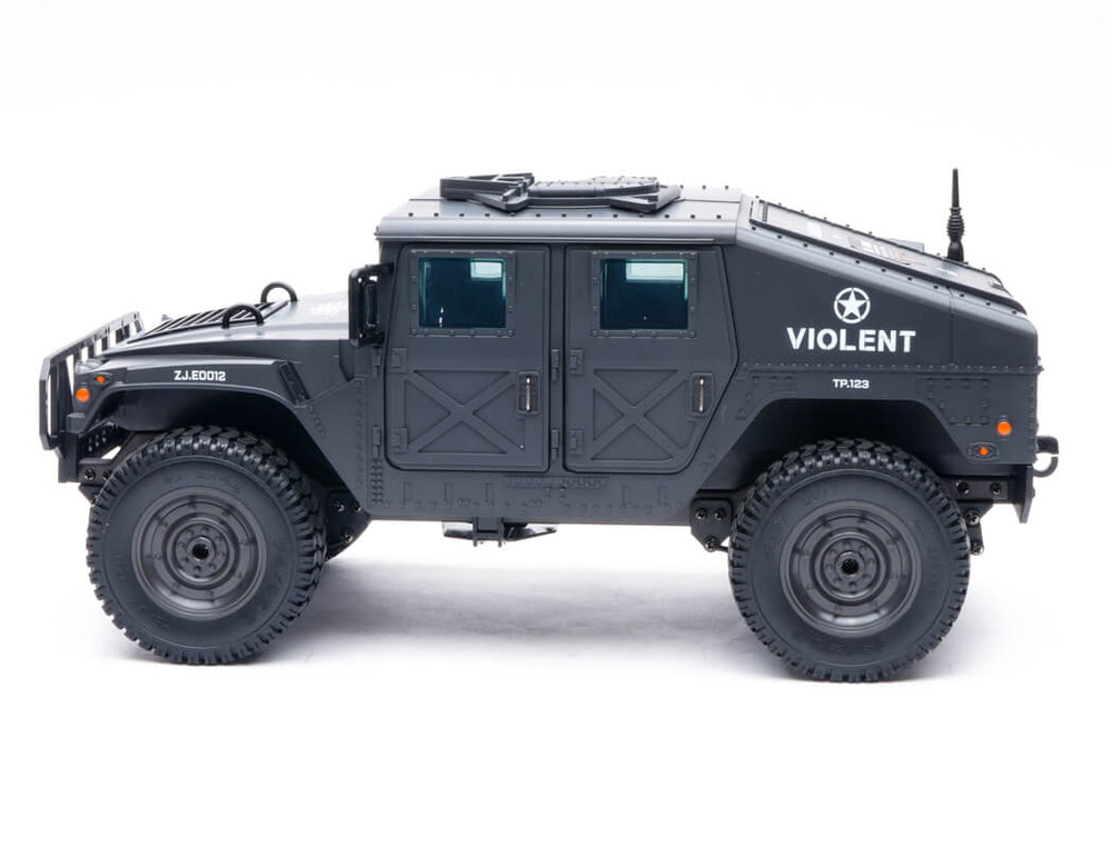 E-ZEE RC 4WD RC Hummer Military Truck - Black 1:16 EZ-G2069BK
