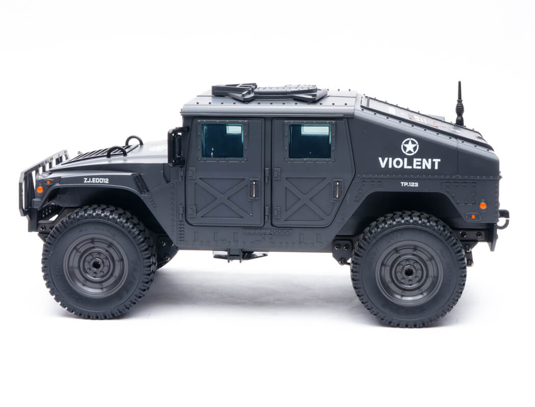 E-ZEE RC 4WD RC Hummer Military Truck - Black 1:16 EZ-G2069BK
