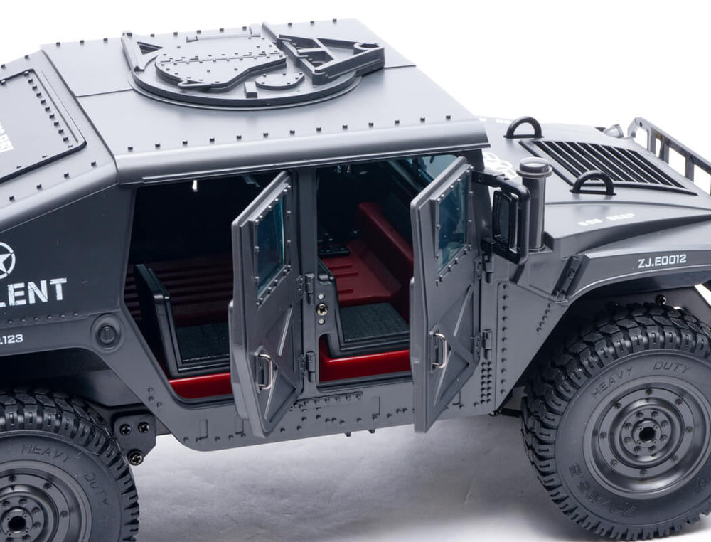E-ZEE RC 4WD RC Hummer Military Truck - Black 1:16 EZ-G2069BK
