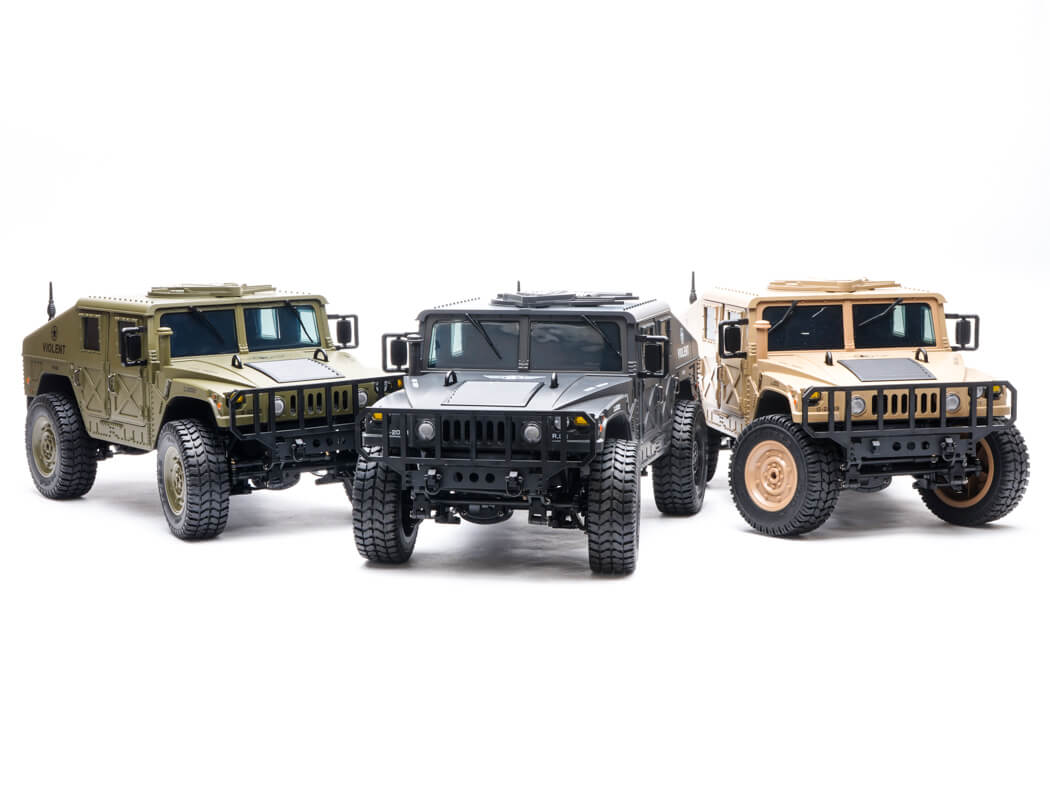 E-ZEE RC 4WD RC Hummer Military Truck - Desert Sand 1:16 EZ-G2069DS
