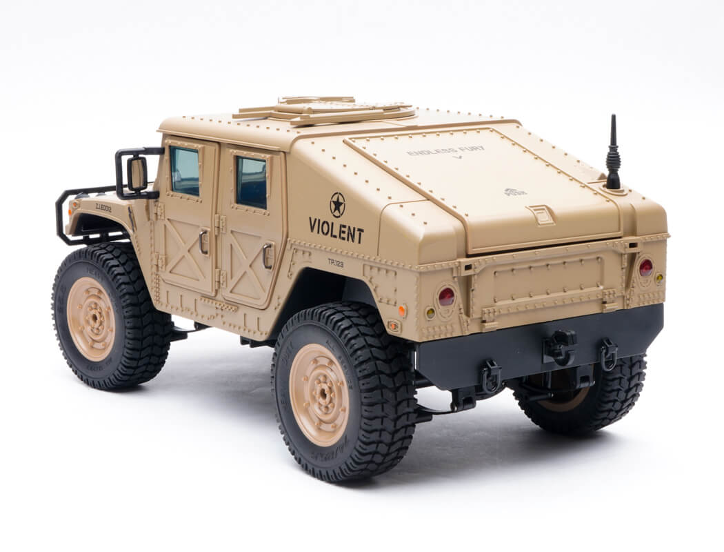 E-ZEE RC 4WD RC Hummer Military Truck - Desert Sand 1:16 EZ-G2069DS