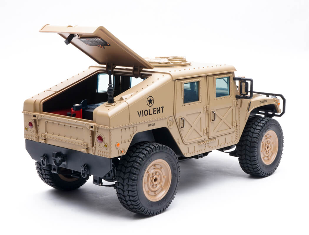 E-ZEE RC 4WD RC Hummer Military Truck - Desert Sand 1:16 EZ-G2069DS