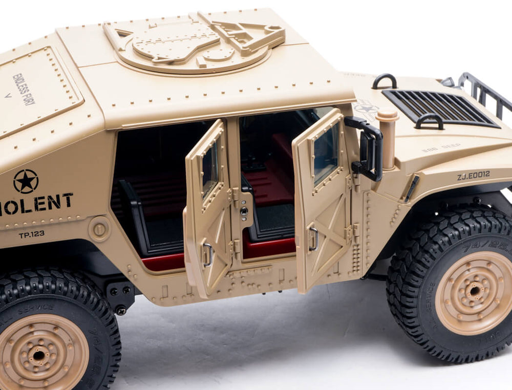 E-ZEE RC 4WD RC Hummer Military Truck - Desert Sand 1:16 EZ-G2069DS