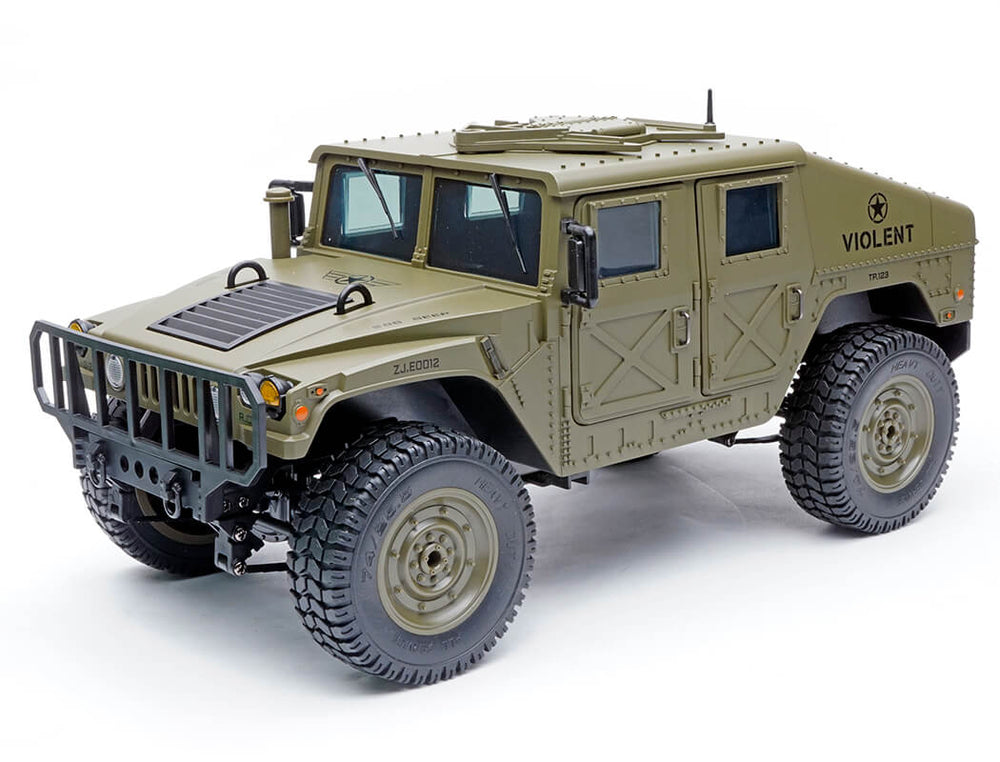 E-ZEE RC 4WD RC Hummer Military Truck - Green 1:16 EZ-G2069GN