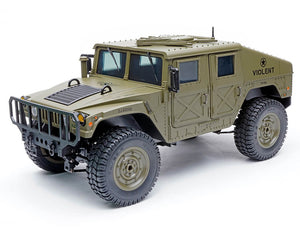 E-ZEE RC 4WD RC Hummer Military Truck - Green 1:16 EZ-G2069GN