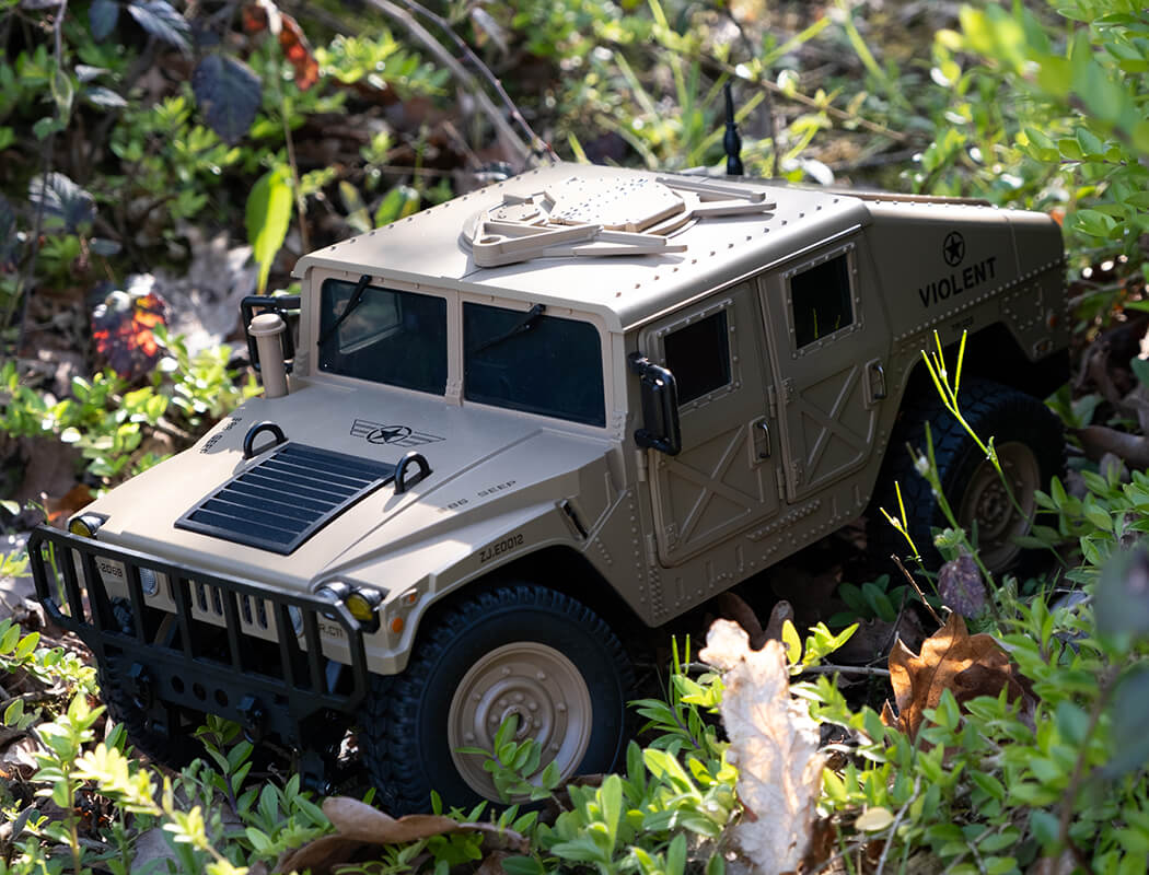 E-ZEE RC 4WD RC Hummer Military Truck - Green 1:16 EZ-G2069GN