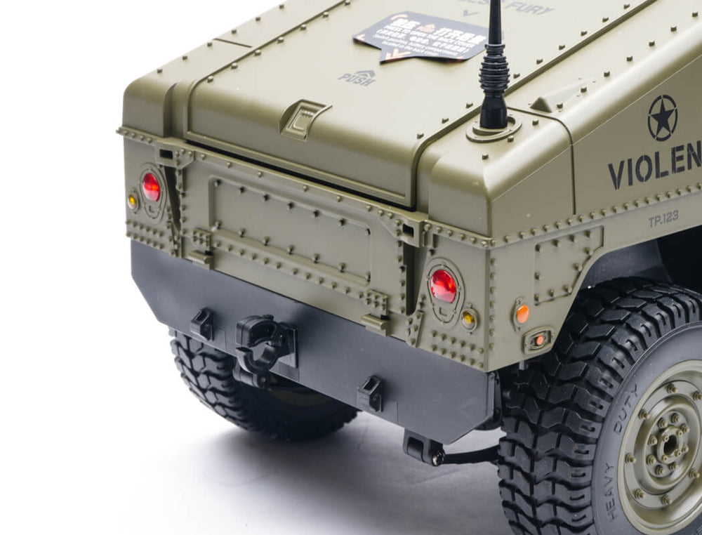 E-ZEE RC 4WD RC Hummer Military Truck - Green 1:16 EZ-G2069GN