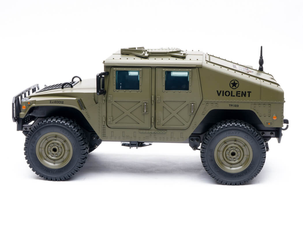 E-ZEE RC 4WD RC Hummer Military Truck - Green 1:16 EZ-G2069GN