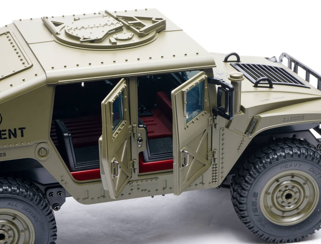 E-ZEE RC 4WD RC Hummer Military Truck - Green 1:16 EZ-G2069GN