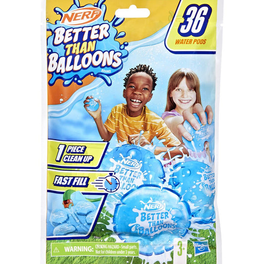 Nerf Better than Balloons - 36x Water Pods for Water Fights