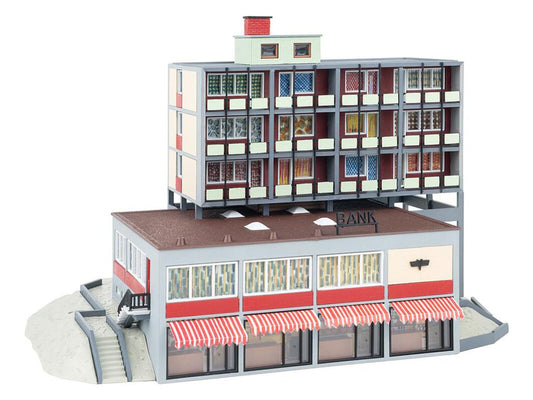 Faller (B-928) Modern Bank Building Classic Kit III  HO Gauge 109928