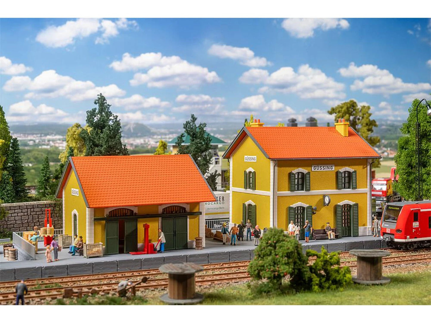 Faller FA110154 Gussing Railway Station Kit III HO Gauge