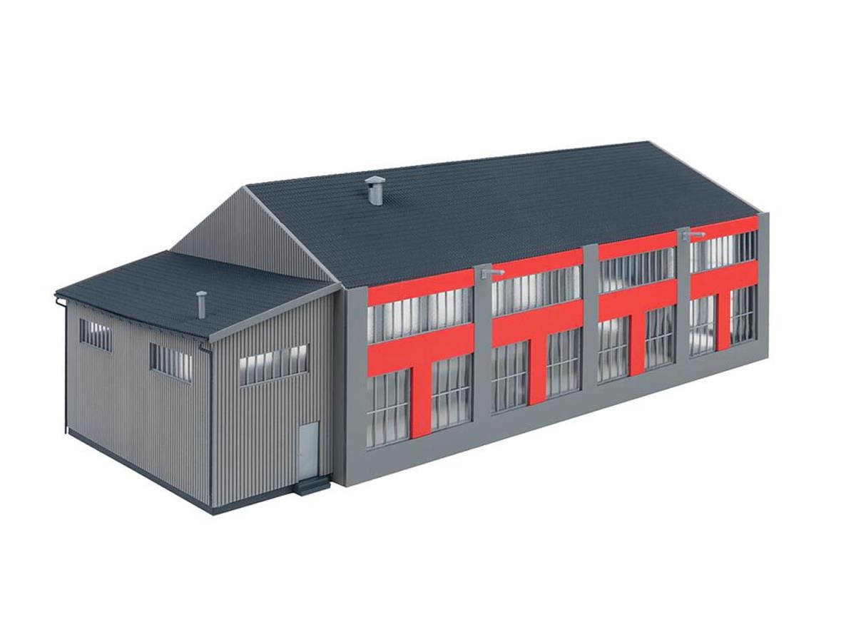 Faller FA120079 Electric Locomotive Shed (2 Road) Kit IV HO Gauge