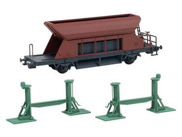 Faller Spindle Jacks (2) with Jacked Up Wagon Kit II HO Gauge 120323