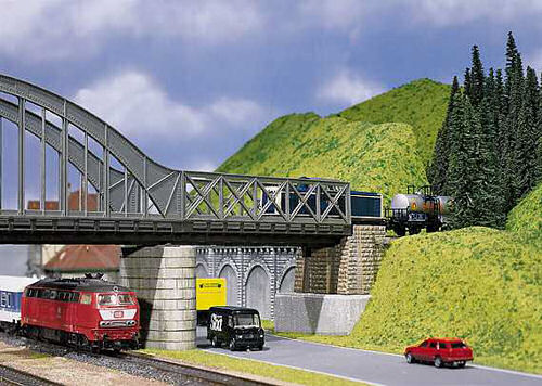 FALLER Girder Bridge 180mm Model Kit HO Gauge 120534