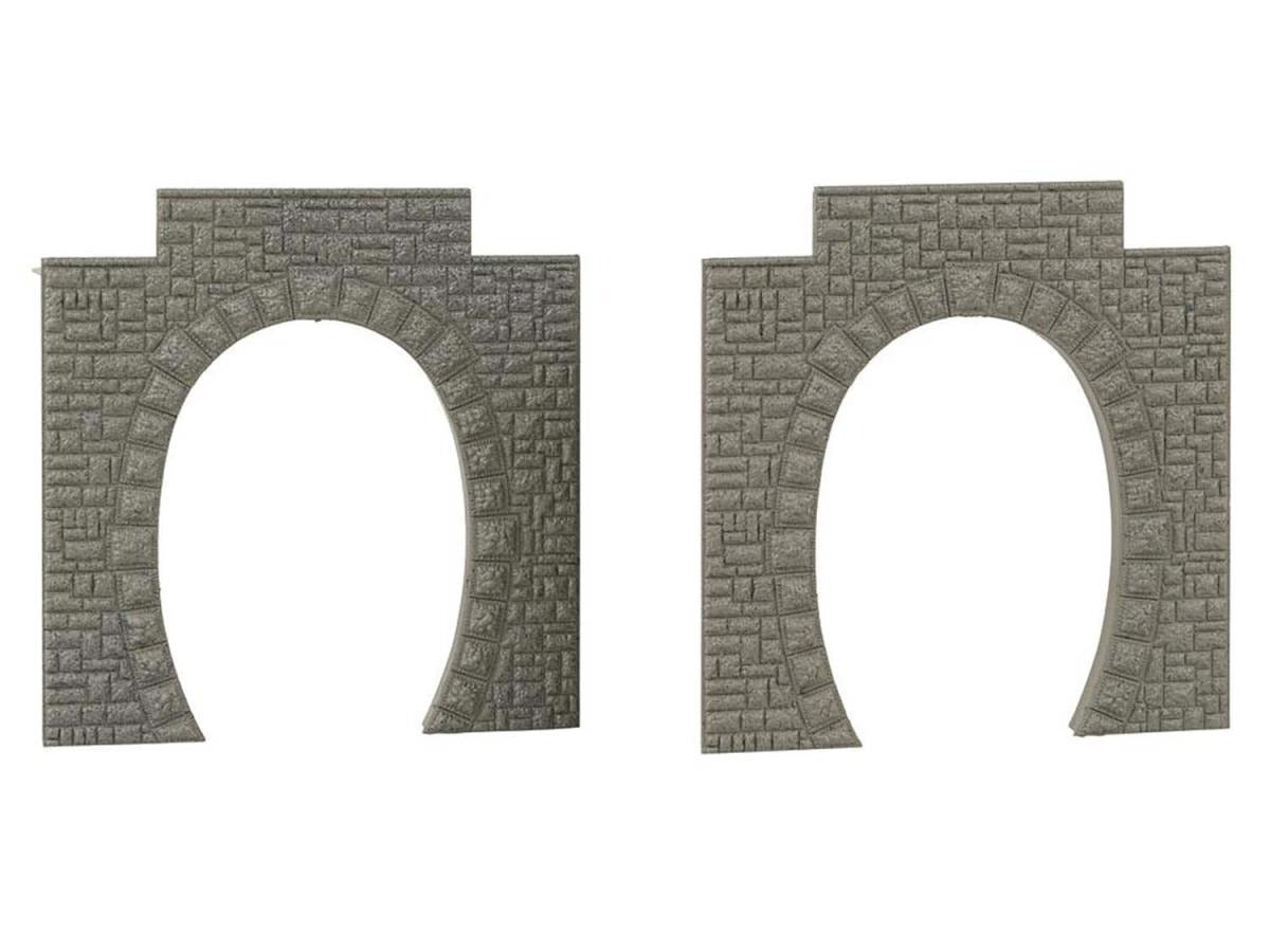 Faller FA120576 Single Track Tunnel Portals (2pcs) I HO Gauge