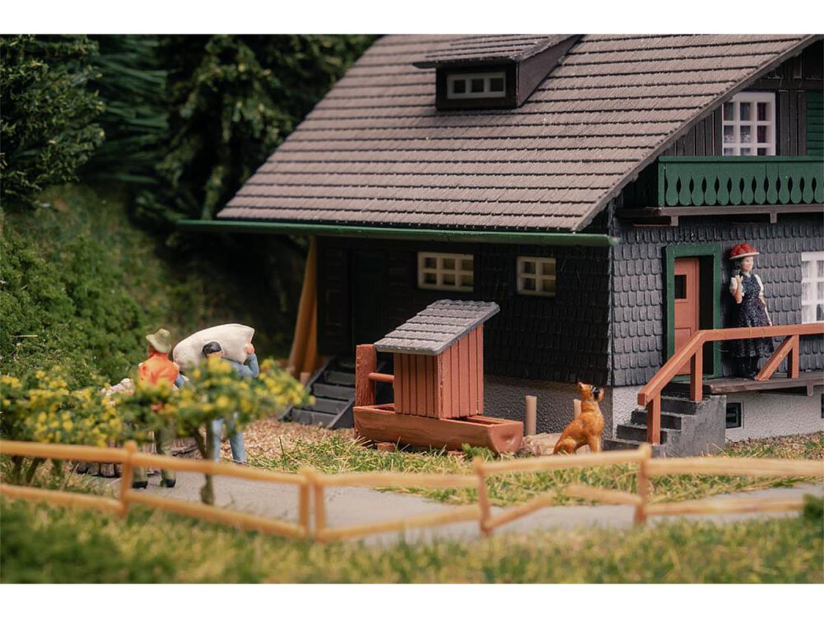 Faller Black Forest House w/Figure Anniversary Kit I HO Gauge 130010