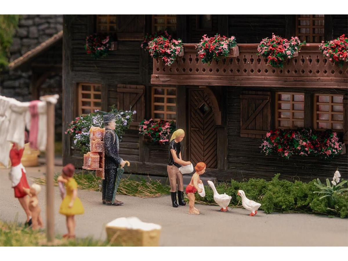 Faller Clockmaker's House w/Figure Anniversary Kit I HO Gauge 130012