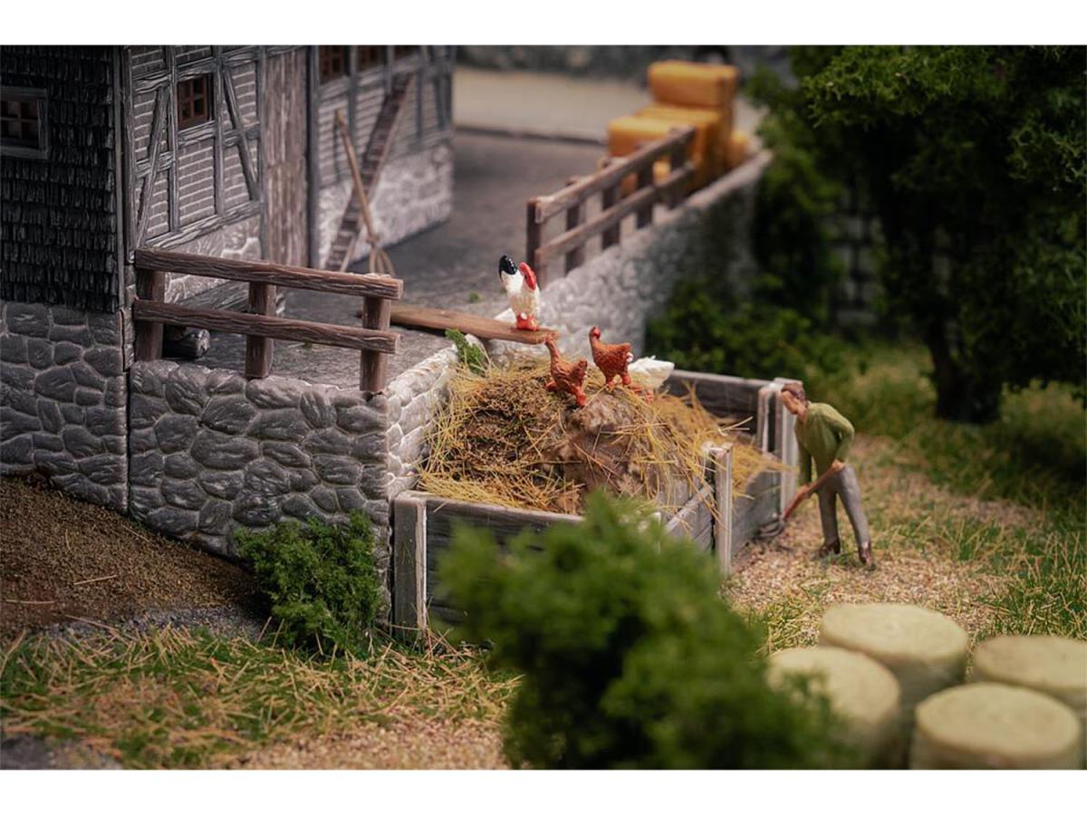 Faller Black Forest Farm w/Figures Anniversary Kit I HO Gauge 130013
