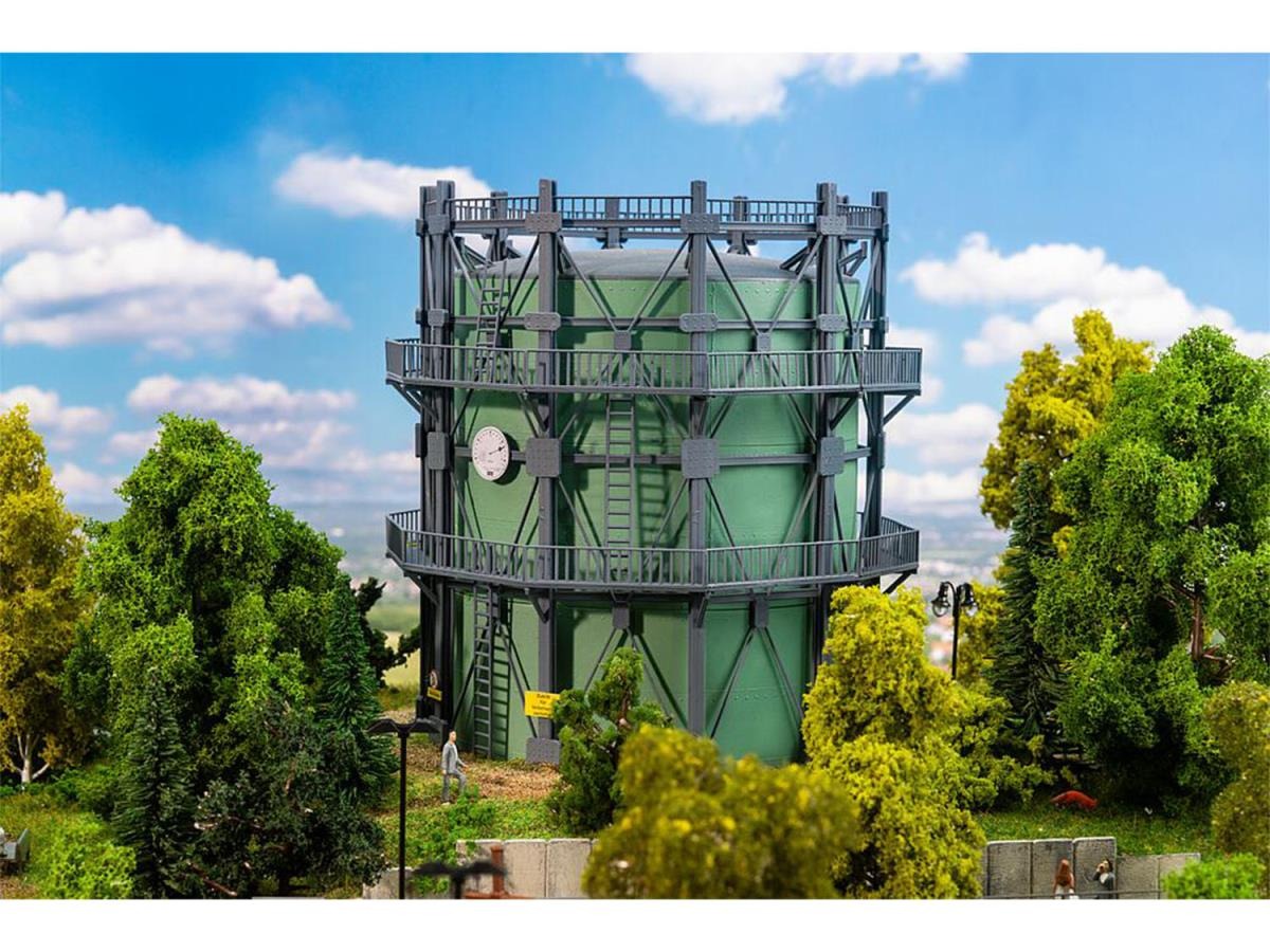 Faller FA130157 Gasometer with Pipework Kit II HO Gauge