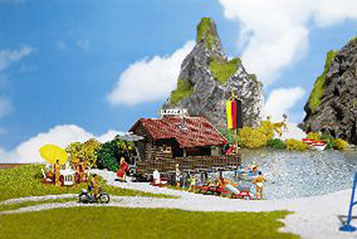 FALLER Boathouse w/ Boat Model Kit III HO Gauge 130284