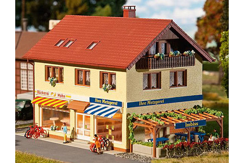 FALLER Butchers/Bakers Model Kit IV HO Gauge 130489