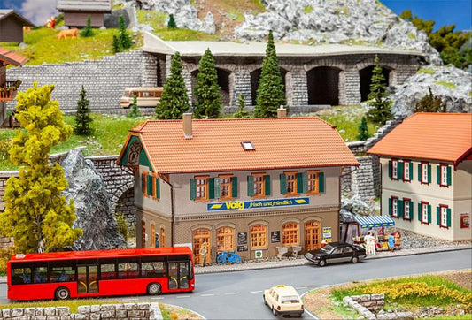 Faller Volg Shop/Apartment Building Kit HO Gauge 130595