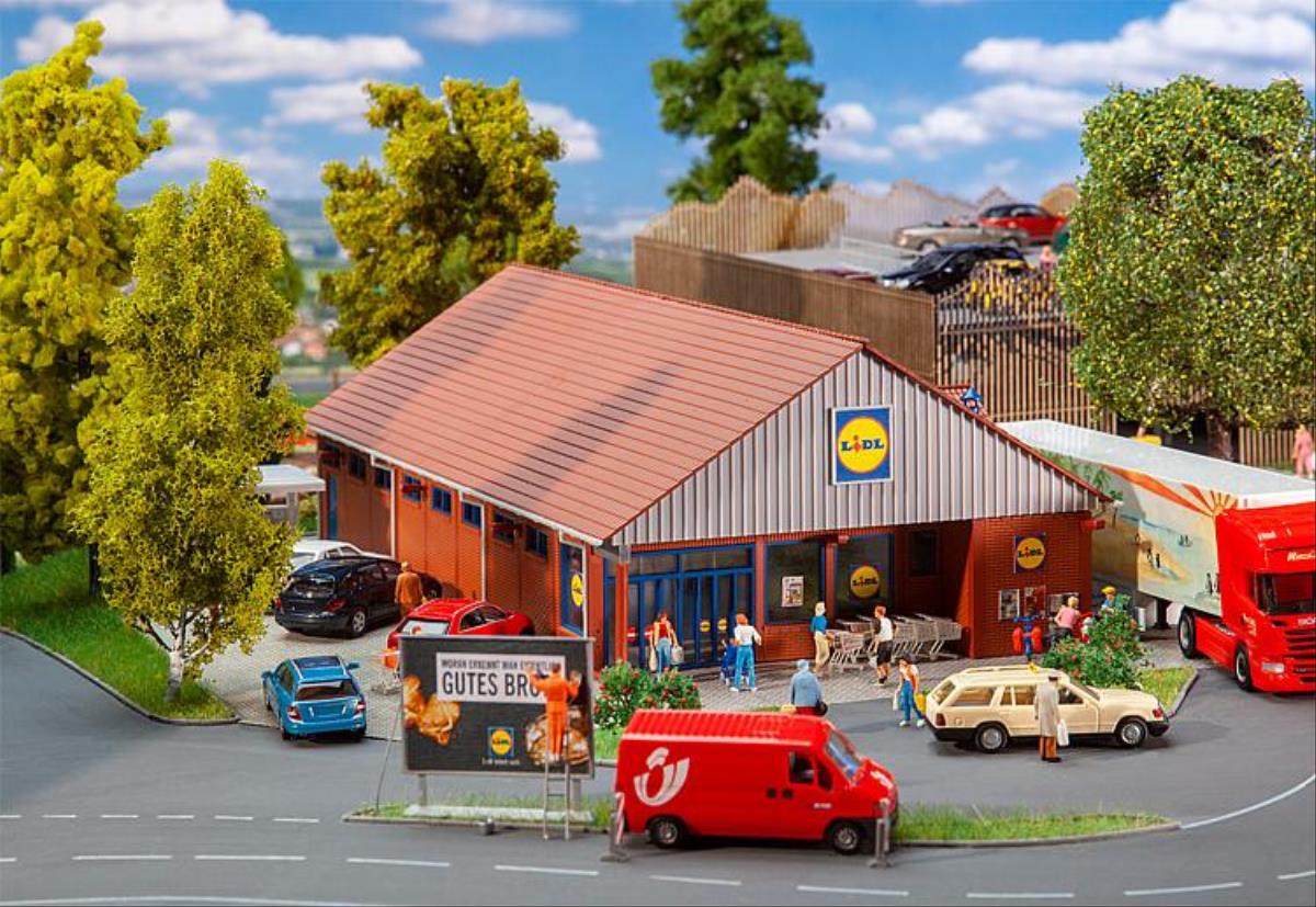 Faller Lidl Supermarket Building Kit HO Gauge 130615