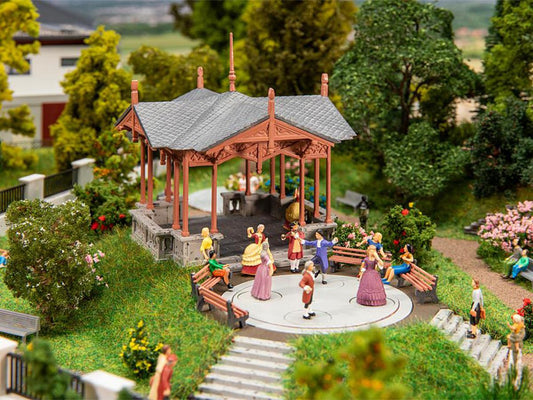 Faller Music Pavilion with Dancing Figures Kit I HO Gauge FA130655