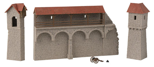Faller Medieval Town Towers & Walling Kit I FA130693 HO Gauge