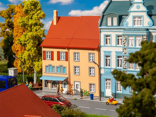 Faller Small Town Half Relief Houses (2) Kit III FA130711 HO Gauge