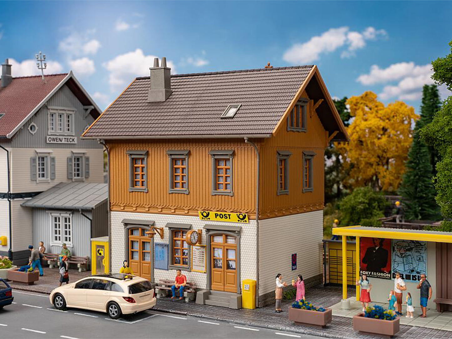 Faller Village Post Office Kit III FA130887 HO Gauge
