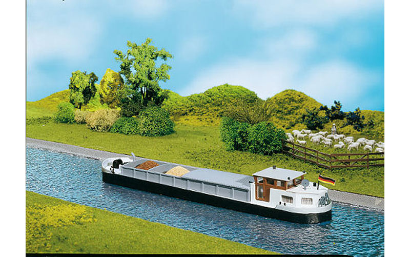 FALLER River Cargo Boat w/ Cabin Model Kit III HO Gauge 131006