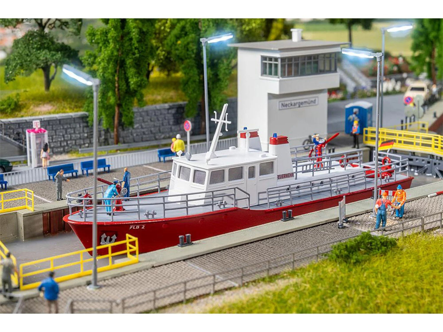 Faller FA131016 Fire Boat Kit IV HO Gauge