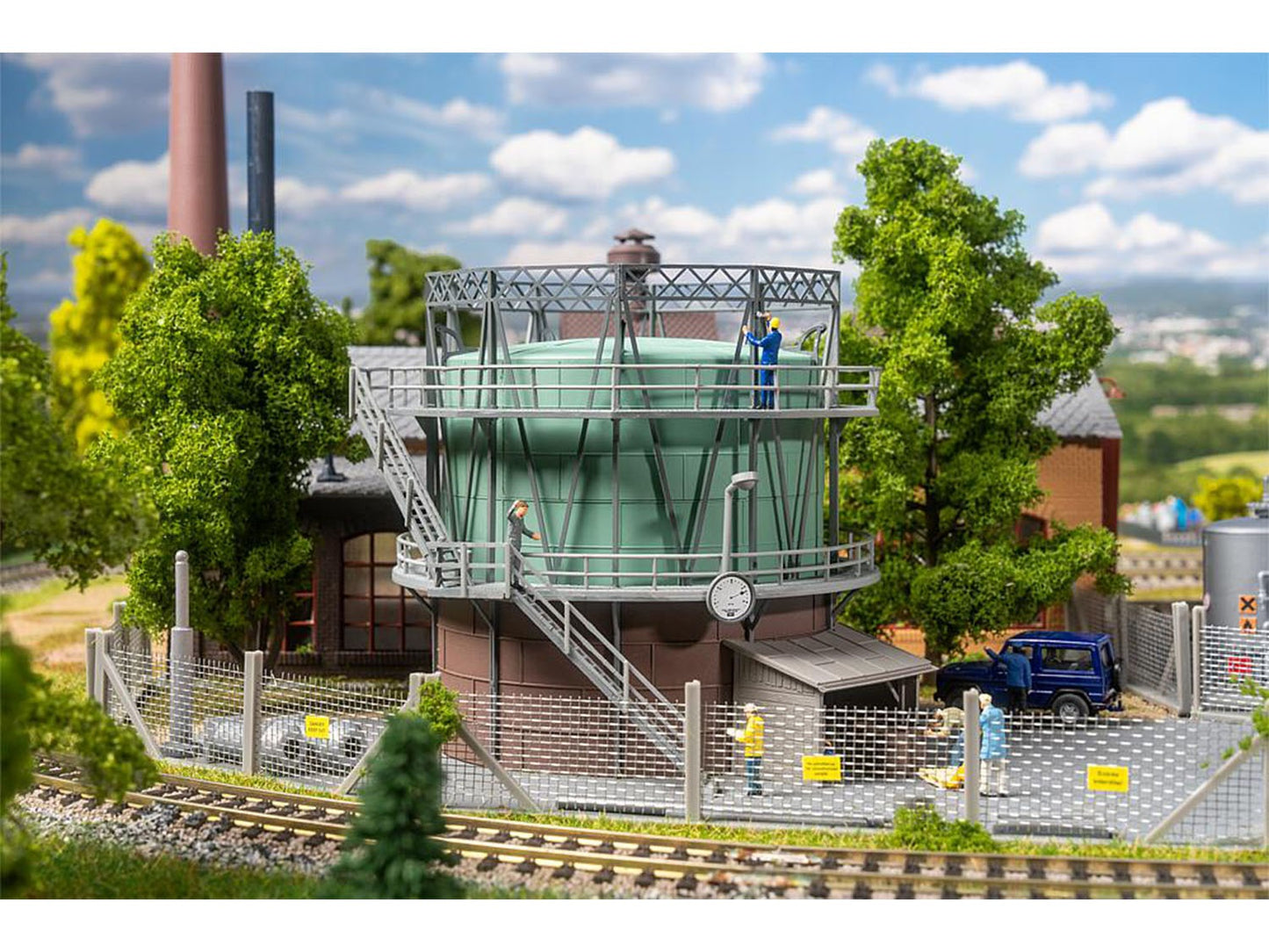 Faller FA131335 Gasometer Hobby Kit I HO Gauge