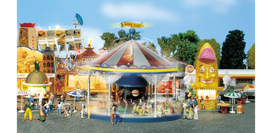 FALLER Childrens Merry Go Round Fairground Model Kit w Motor III HO Gauge 140329